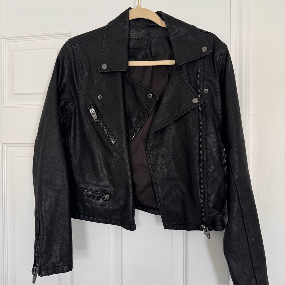 BLANKNYC Black Leather Moto Jacket